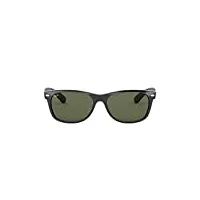 ray-ban lunettes de soleil new wayfarer classic unisexes, noir avec lentille green classic g-15, 55 mm uk