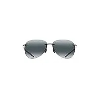 maui jim lunettes de soleil sugar beach 421-02 gloss black grey polarized