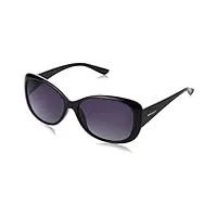 polaroid - lunette de soleil p8317 rectangulaire - femme noir 58