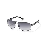 polaroid lunettes de soleil unisex p4217a new, gris, finitions noires, calibro 74 - ponte 18 - lunghezza aste 128