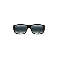 maui jim world cup wrap sunglasses in matte black rubber polarised 266-02mr 64 world cup 62 neutral grey polarised