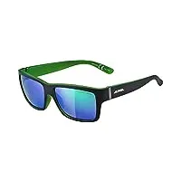 alpina unisexe - adultes, kacey lunettes de soleil, black matt-green, one size
