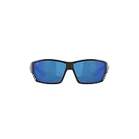 costa del mar allée du thon, lunettes de soleil homme, occultant/gris bleu miroir polarisé-580p, taille unique