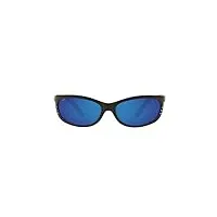 lunettes de soleil costa del mar fathom cadre noir w/cuivre 580p objectif, homme, frame: black / lens: blue mirror, 580p