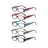 eyekepper lot de 6 lunettes de vue/de lecture - belle couleur - fashion lecteur solaire