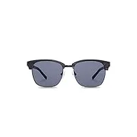 kerbholz unisexe lunettes de soleil en bois - albert ebony 612524231510 one size solid grey