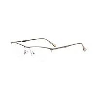 eyekepper lunettes de vue/de lecture de qualite - forme rectangle - ultra mince - monture metalique demi-cerclee +0.75