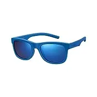 polaroid lunettes de soleil unisexe enfant pld 8020/s jy zdi 46 bleu