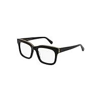 stella mccartney lunettes de vue falabella sc0045o black gold 50/19/140 femme
