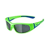 alpina unisexe - enfants, flexxy kids lunettes de soleil, neon-green-blue, one size