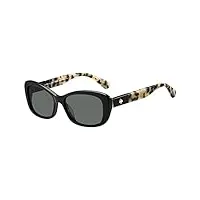 kate spade claretta/p/s sunglasses, wr7/m9 black havana, 53 unisex