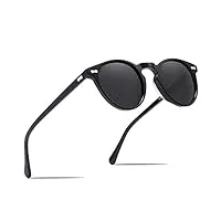 carfia lunettes de soleil femme polarisées mode rétro vintage la protection uv 400 pour conduire voyager