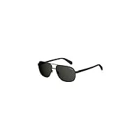 polaroid homme pld 2059/s m9 003 60 sunglasses, 003/m9 matt black, eu