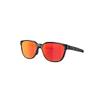 oakley actuator sunglasses black tortoise with prizm ruby polarized lens 57mm + hard case