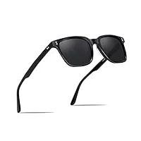 carfia lunettes de soleil femme polarisee vintage protection uv400 voyage conduite plage outdoor/lunettes anti lumiere bleue pour anti fatigue oculaire