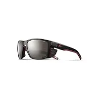 julbo mixte shield lunettes de soleil, noir/rouge/rouge, taille unique eu