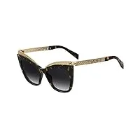 moschino mos009/s dark havana/dark grey shaded women sunglasses