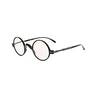 eyekepper lunettes filtre lumiere bleue - anti uv anti eblouissement anti fatigue - lunettes de vue vintage ronde style professeur (noir,+1.50)