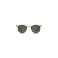 komono francis metal prosecco lunettes de soleil unisexes rectangulaires en bio-nylon pour homme et femme avec protection uv et verres résistants aux rayures