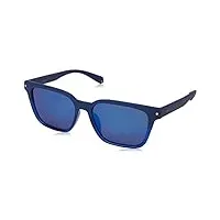 polaroid lunettes de soleil unisexe modèle 6044/f/s, pjp/5x bleu