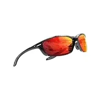 icecube sportech lunettes de soleil pour homme et femme : protection uv400 polarisée, monture légère, lunettes de soleil de sport pour le golf (s.blk/red)