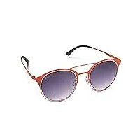 beach gal lunettes de soleil pour femme monture ronde design élégant léger confortable, orange (burnt clay), medium