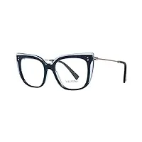 valentino lunettes de vue va 3021 blue crystal femme
