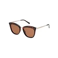 le specs femmes lunettes de soleil caliente one size brun