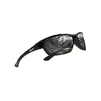 icecube avento lunettes de soleil de sport polarisées uv400 avec fonction antidérapante et monture légère pour homme et femme lors de la conduite, de la course (blk)