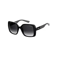 polaroid pld 4072/s sunglasses, 807/wj black, 55 womens