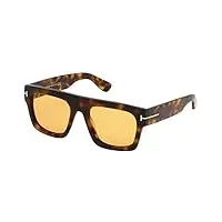 tom ford lunettes de soleil fausto ft 0711 havana/brown 53/20/145 unisexe