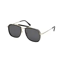 tom ford lunettes de soleil huck ft 0665 dark havana/grey 56/17/145 homme