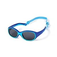kiddus lunettes de soleil incassables. pour fille garçon enfant à partir de 2 ans. filtre solaire uv400. fabriquées en caoutchouc ultra flexible. bande réglable et détachable. outdoor