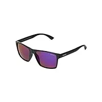 lunettes de soleil grail pour hommes et femmes - miroir - protection 100% uv400 - lentilles a huile décentrées - matériau durable – lunette de soleil unisexe - design stylé - noir