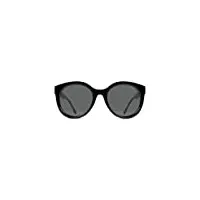 komono ellis black tortoise lunettes de soleil unisexes rondes en bio-nylon pour homme et femme avec protection uv et verres résistants aux rayures