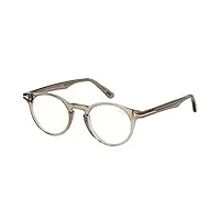 tom ford lunettes de vue ft 5557-b blue block beige 48/21/145 unisexe