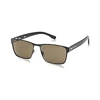 boss hugo 0561/n/s sunglasses, matte black, 57 homme