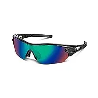 beacool lunettes de soleil de sports polarisée pour hommes femmes jeunes baseball cyclisme course pêche golf moto uv400 lunettes