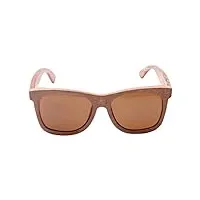ly4u lunettes de soleil en bois pour hommes et femmes lunettes vintage verres polarisés lunettes de soleil unisexes avec boîte en bambou
