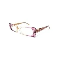 okki 3172 lunettes de vision pour femme rose et jaune transparent 10 strass