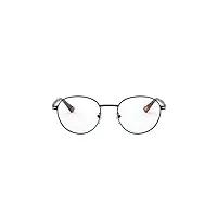 ray-ban 0po2460v lunettes de soleil, multicolore (semi gloss black), 50.0 homme