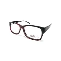 alain mikli lunettes de vue pour femme ml 0945 noir et rouge bordeaux 0004 carré