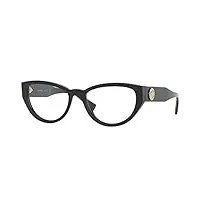 versace lunettes de vue medusa crystal ve 3280b black 53/17/140 femme