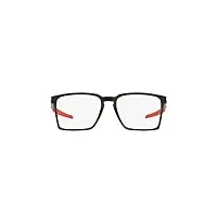 oakley lunettes de vue exchange ox 8055 satin black red 54/17/136 homme