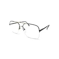 sferoflex 692 107 lunettes de vue pour homme et femme noir et or carré nylon vintage