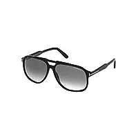 tom ford lunettes de soleil raoul ft 0753 black/smoke shaded 62/14/140 homme