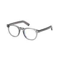 tom ford lunettes de vue ft5629-b blue block light grey 50/23/145 unisexe