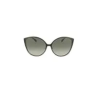 fendi lunettes de soleil is ff 0395/f/s black/dark grey 60/16/145 femme