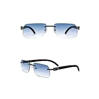 bxgzxyq lunettes de soleil unisexes haut de gamme, protection uv, precious white horns glasses legs lunettes de soleil polarisées haut de gamme, design de mode classique, protection uv