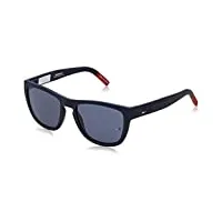 tommy hilfiger tj 0002/s sunglasses, mtt blue, 54 mixte adulte